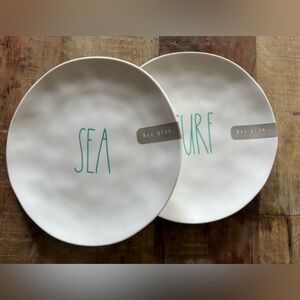 Rae Dunn Melamine Dinner Plates Set of 2